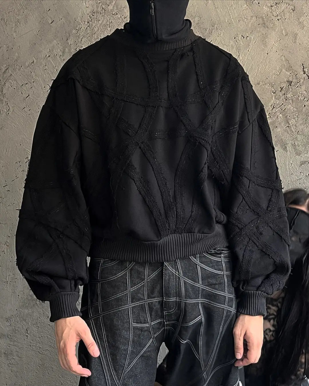 Patchwork Striped Sweater - TrendyGroove